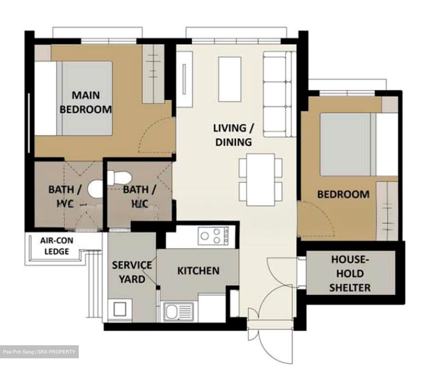 Blk 409C Northshore Residences II (Punggol), HDB 3 Rooms #580803291